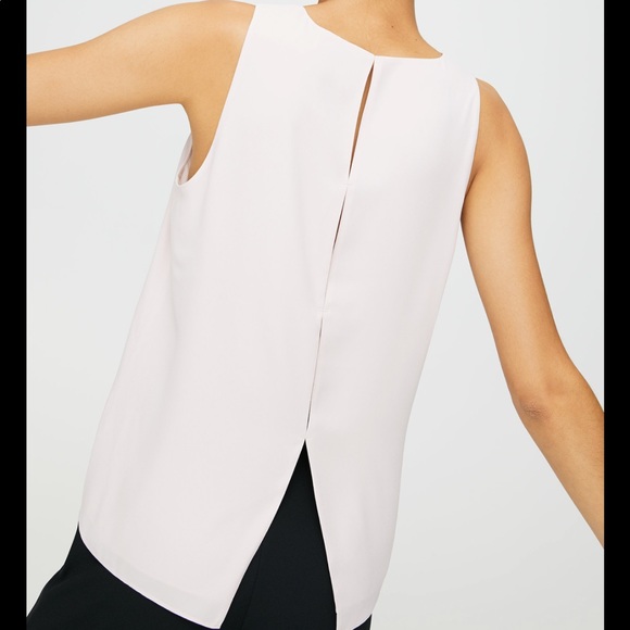 Aritzia Babaton Maddox Sleeveless Blouse - White - Picture 2 of 12